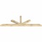 Ekena Millwork Saratoga Rough Sawn Timber Gable Bracket, Douglas Fir, 96"W x 32"H x 4"D x 4"F, 8/12 Pitch GBW096X32X0404SAR00RDF - alternate 3